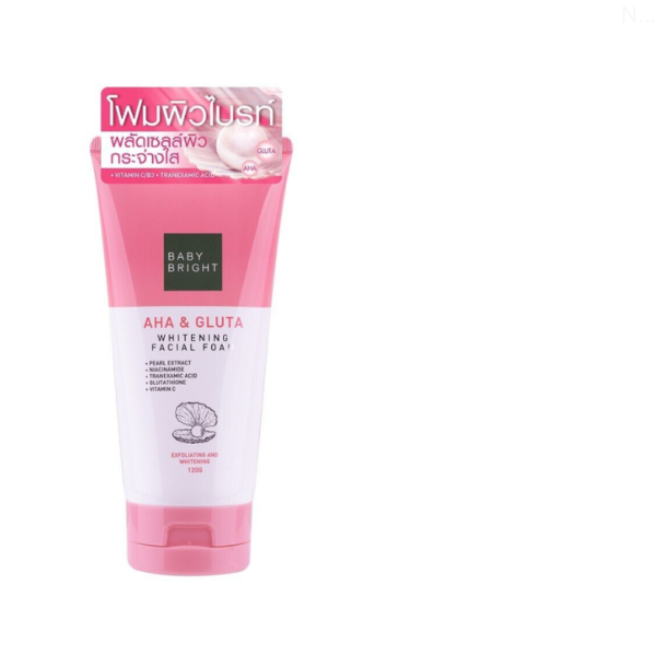 Baby Bright AHA & Gluta Whitening Facial Foam